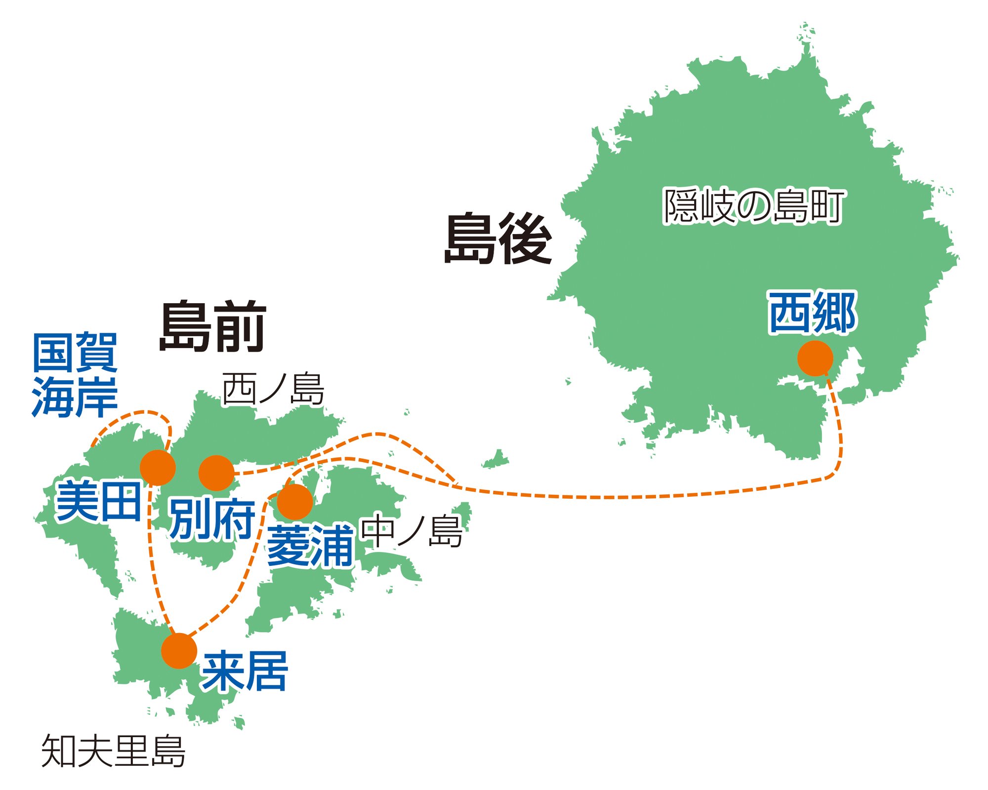 隠岐の島の地図パワーステーション140724