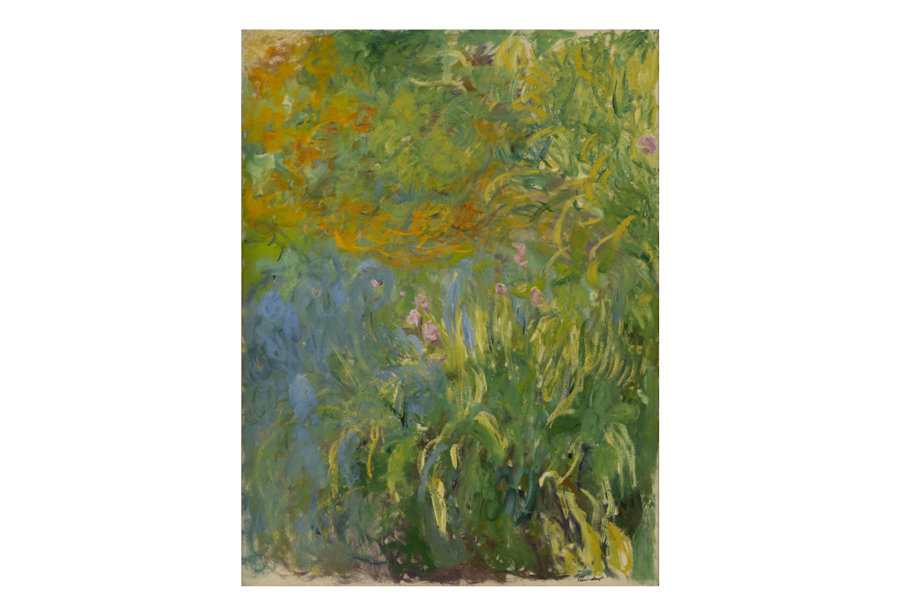 リサイズ_クロード・モネ《アイリス》 1914-17年 200×150cm