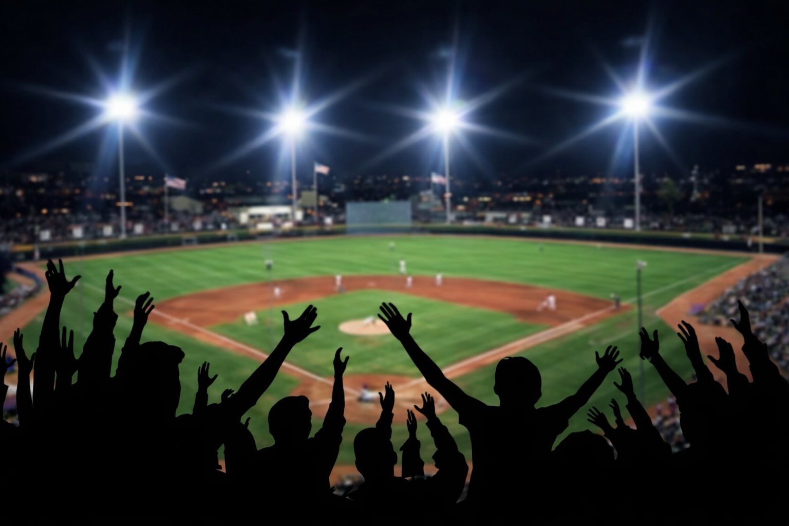 野球の夜間ゲーム